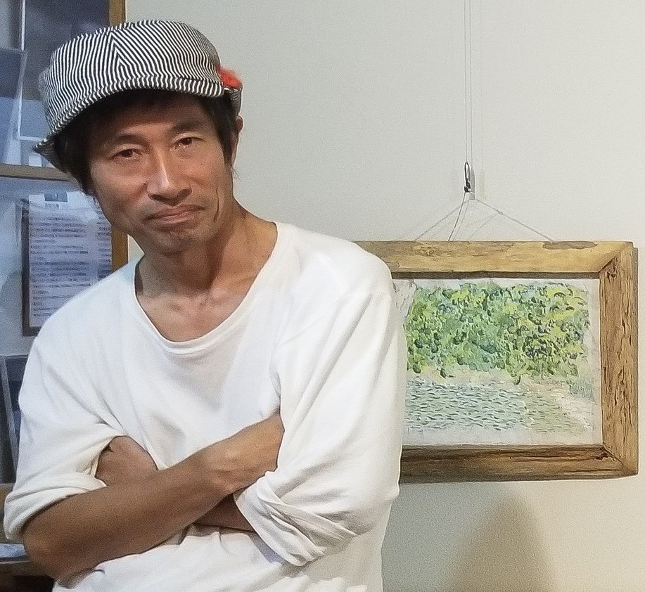 ギャラリーアジサイ舎での展示会のショット。