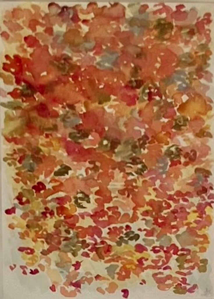 レッドカーペット 銀墨と京都の顔彩、ワトソン紙へ、